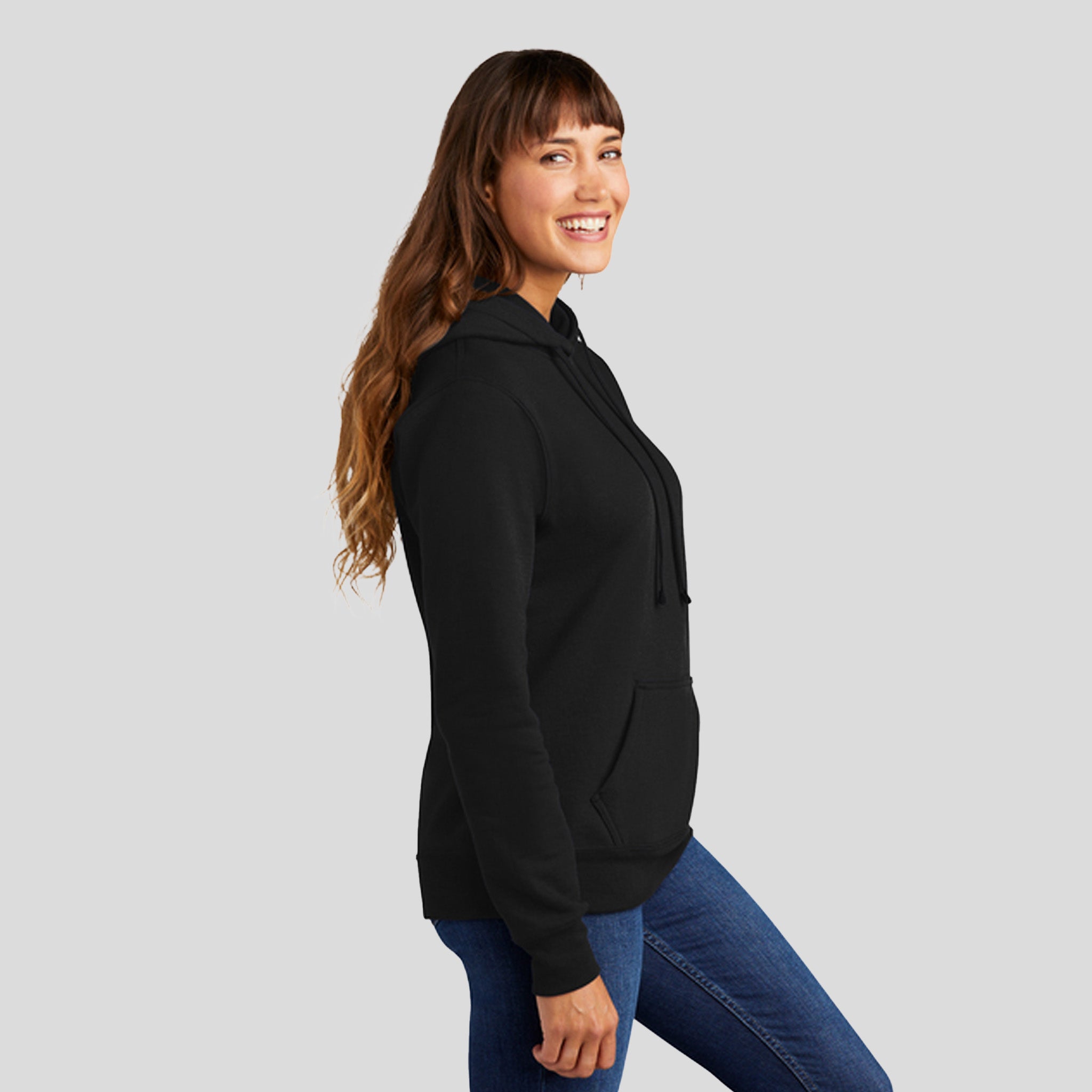 Women's Core Fleece Pullover Hooded Sweatshirt | Jet Black