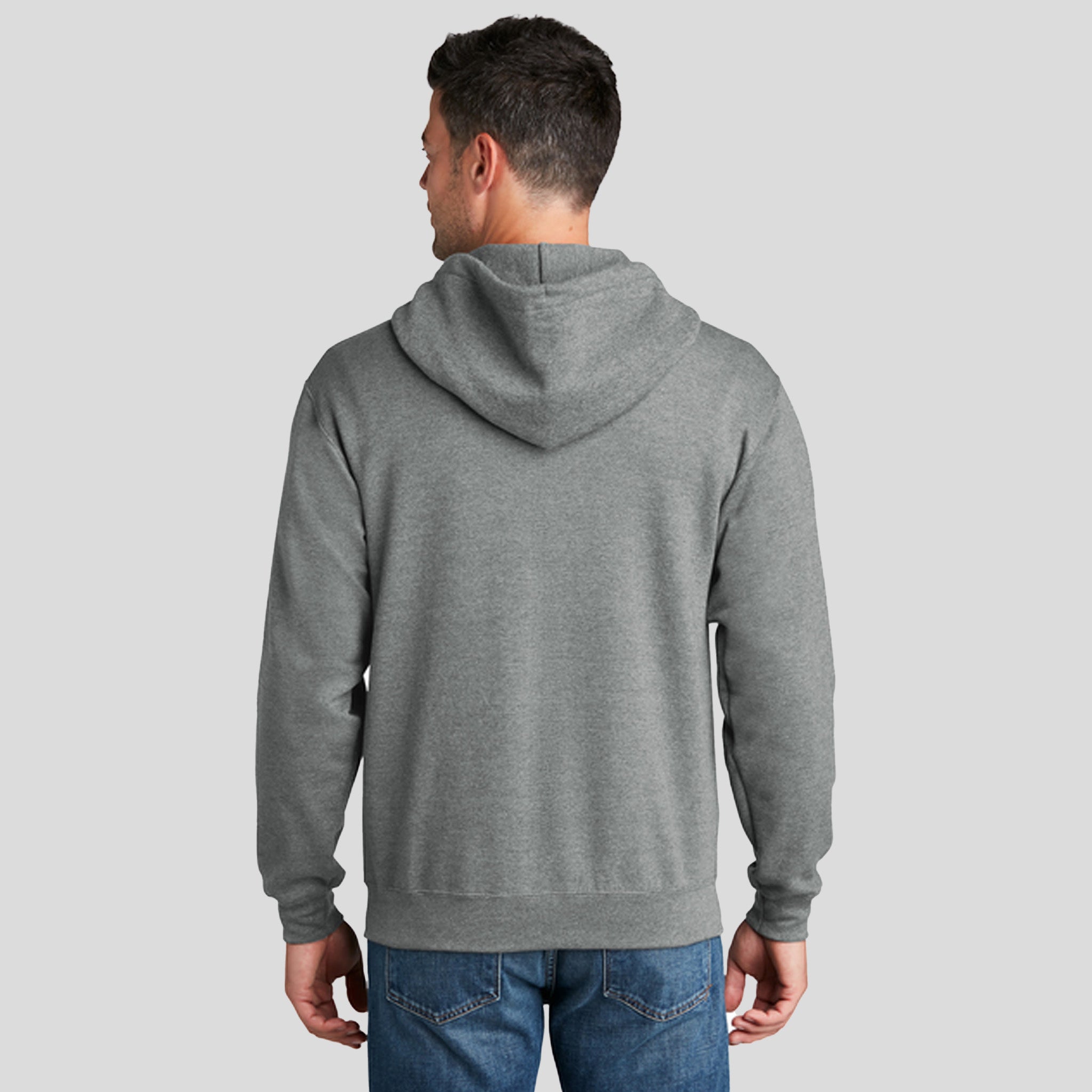 Core Fleece Full-Zip Hooded Sweatshirt | Graphite Heather