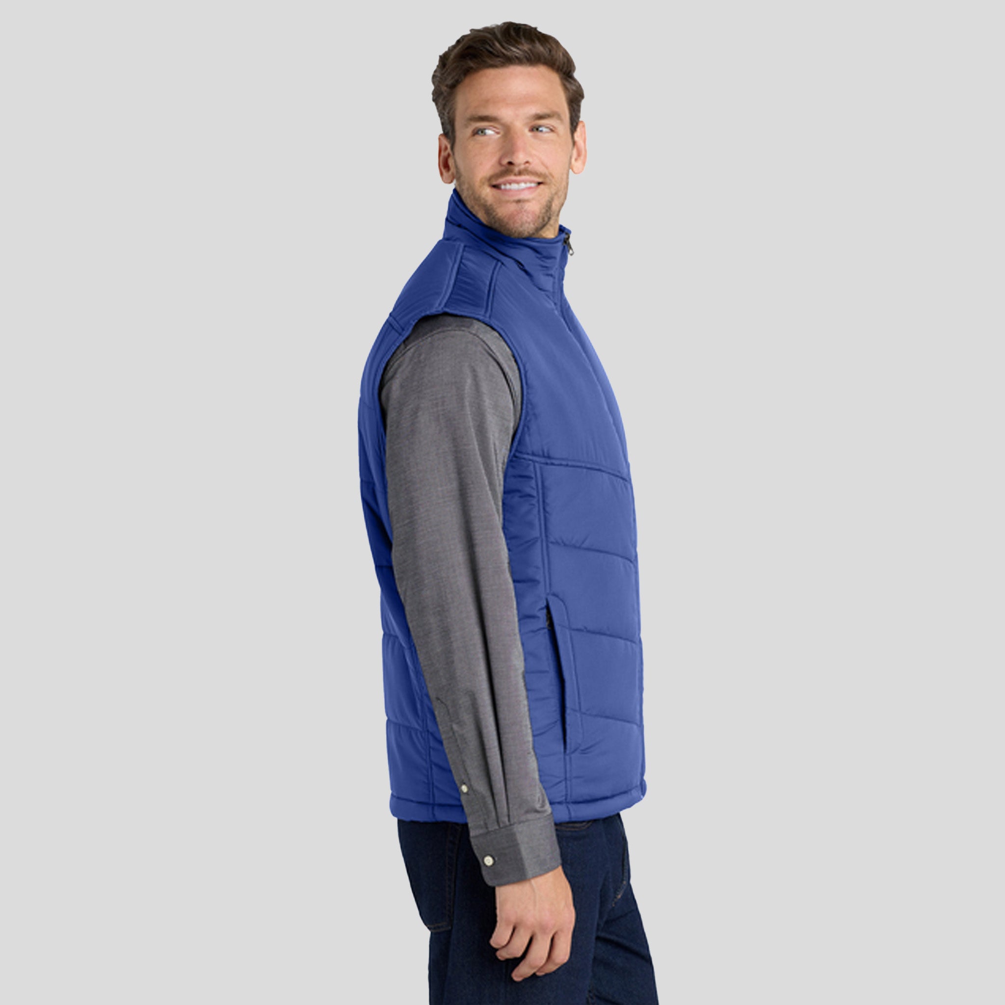 Puffy Vest | Mediterranean Blue/Black