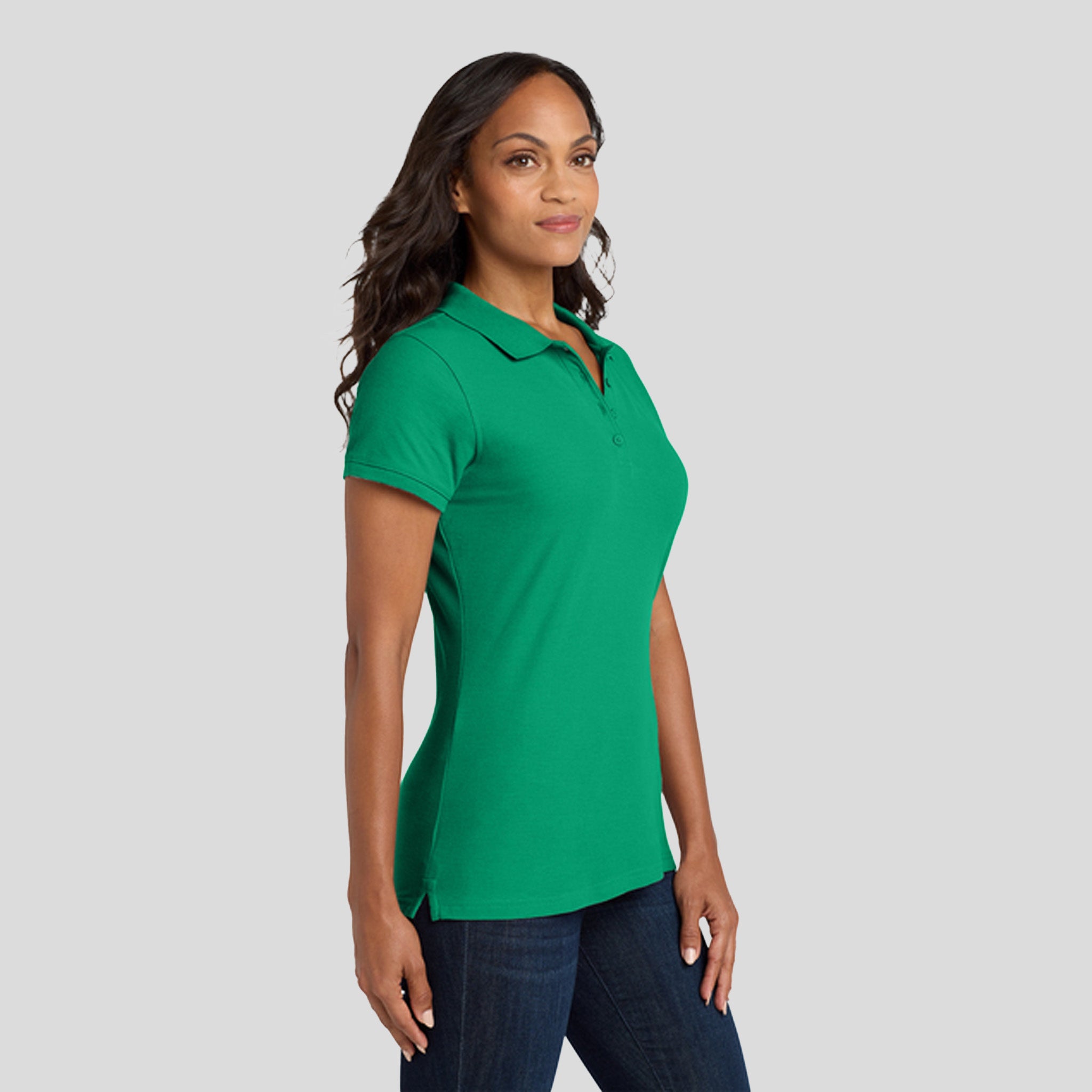 Women's Core Classic Pique Polo | Bright Kelly Green