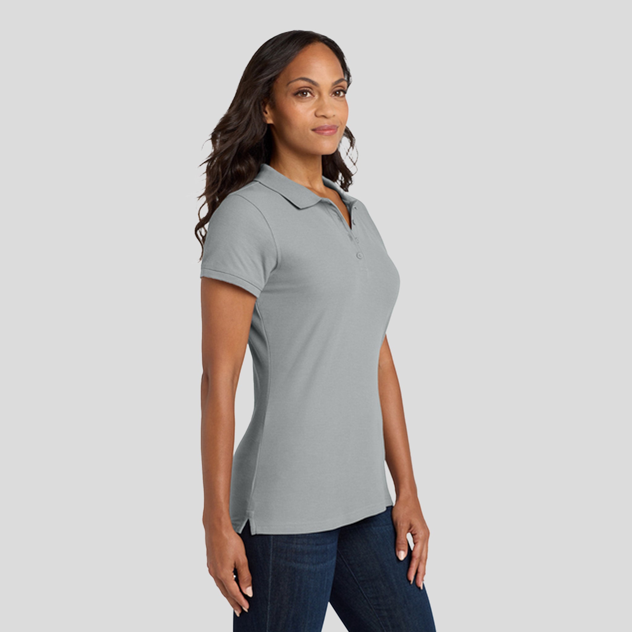 Women's Core Classic Pique Polo | Gusty Grey