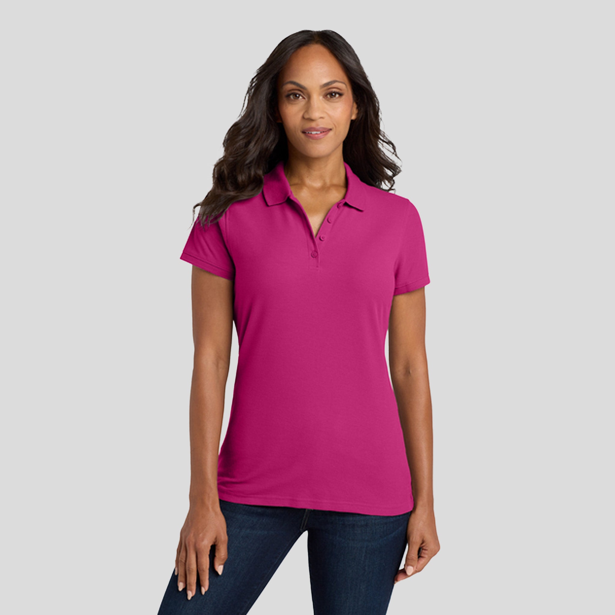 Women's Core Classic Pique Polo | Pink Azalea