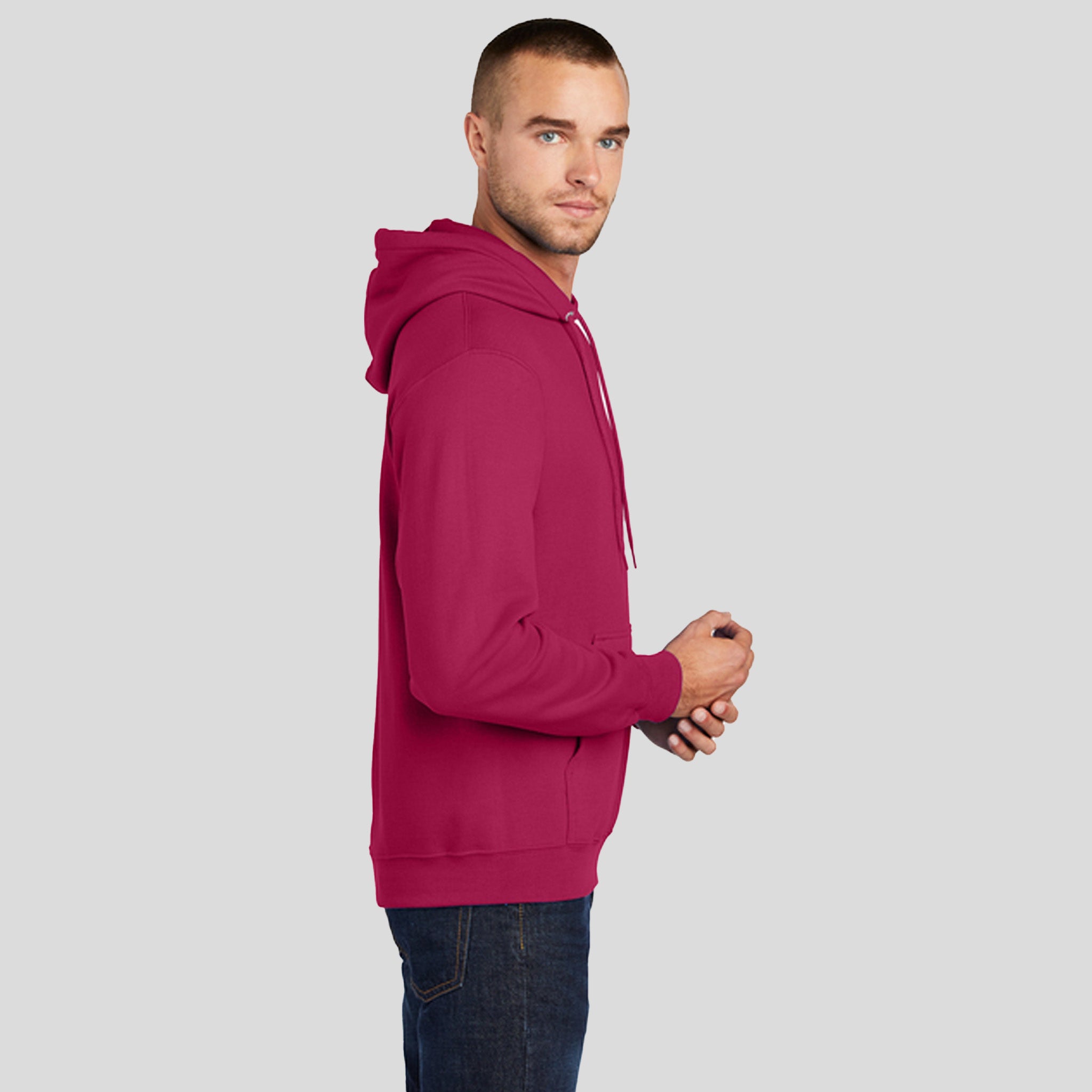 Core Fleece Pullover Hooded Sweatshirt | Flush Pink