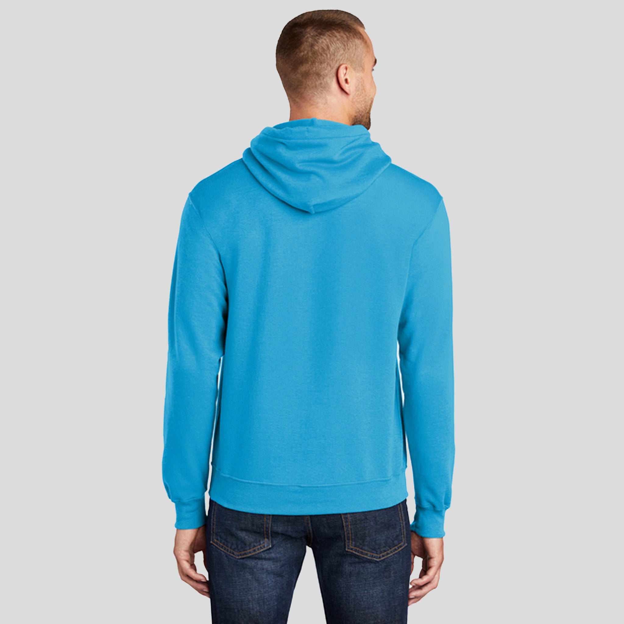 Core Fleece Pullover Hooded Sweatshirt | Neon Blue