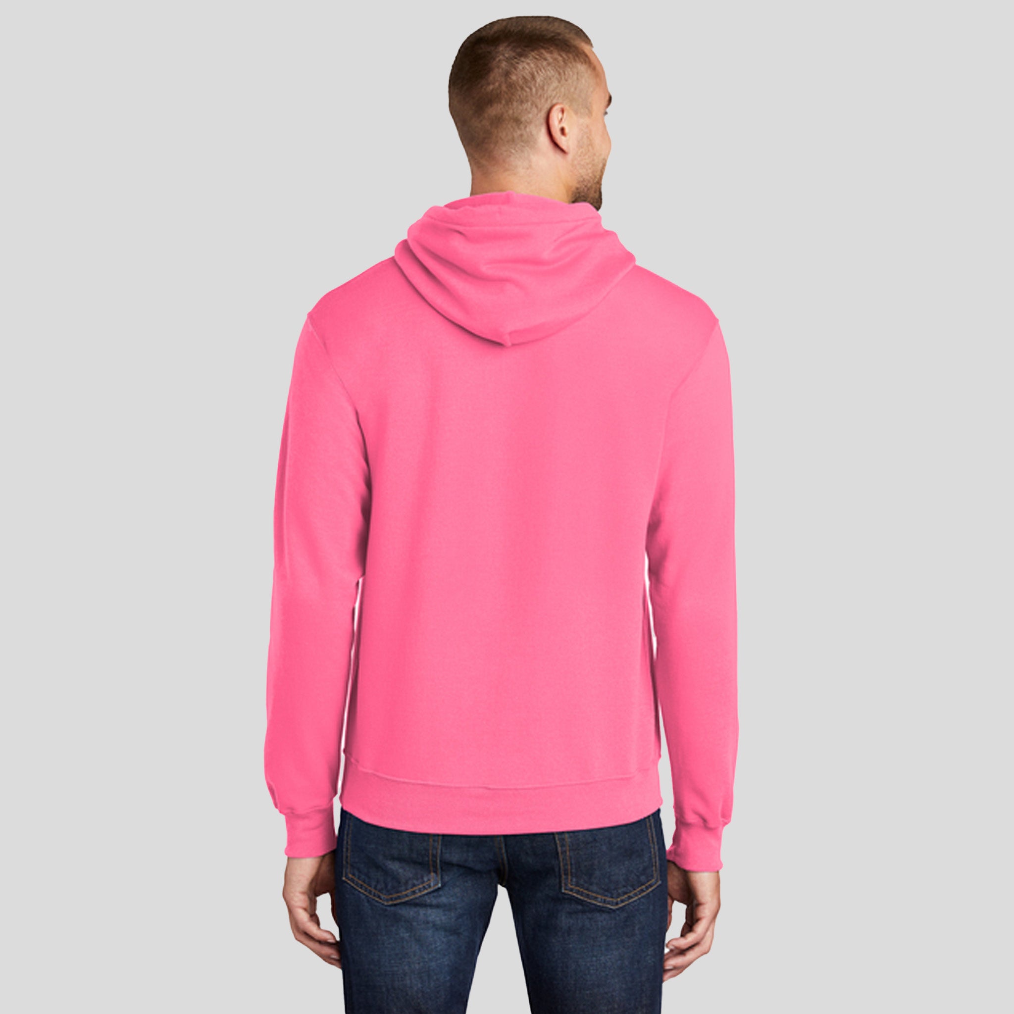 Core Fleece Pullover Hooded Sweatshirt | Neon Pink