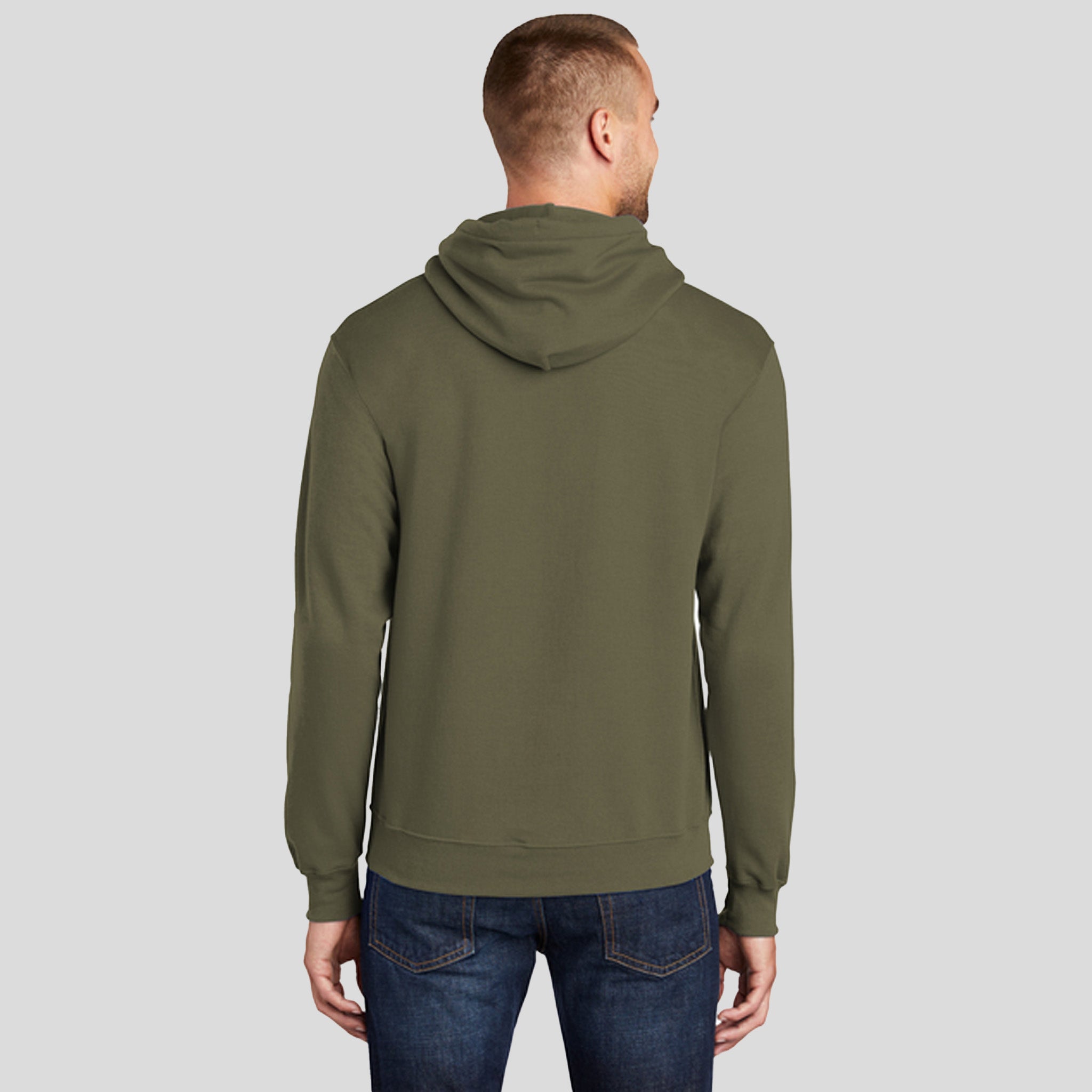 Core Fleece Pullover Hooded Sweatshirt | Olive Drab Green