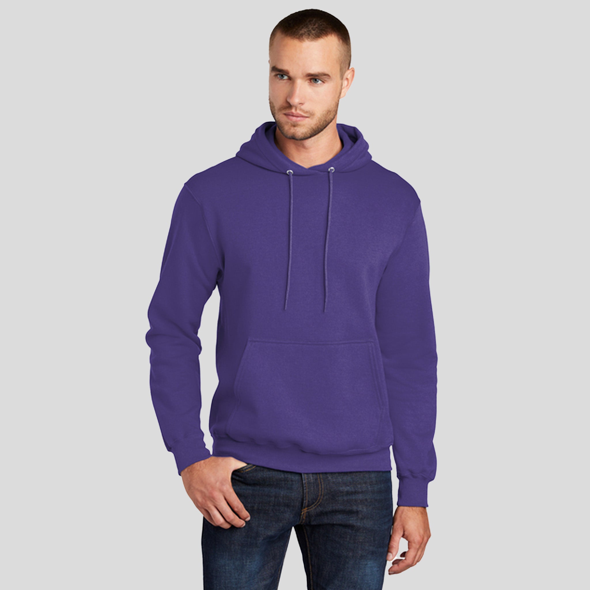 Core Fleece Pullover Hooded Sweatshirt | Purple