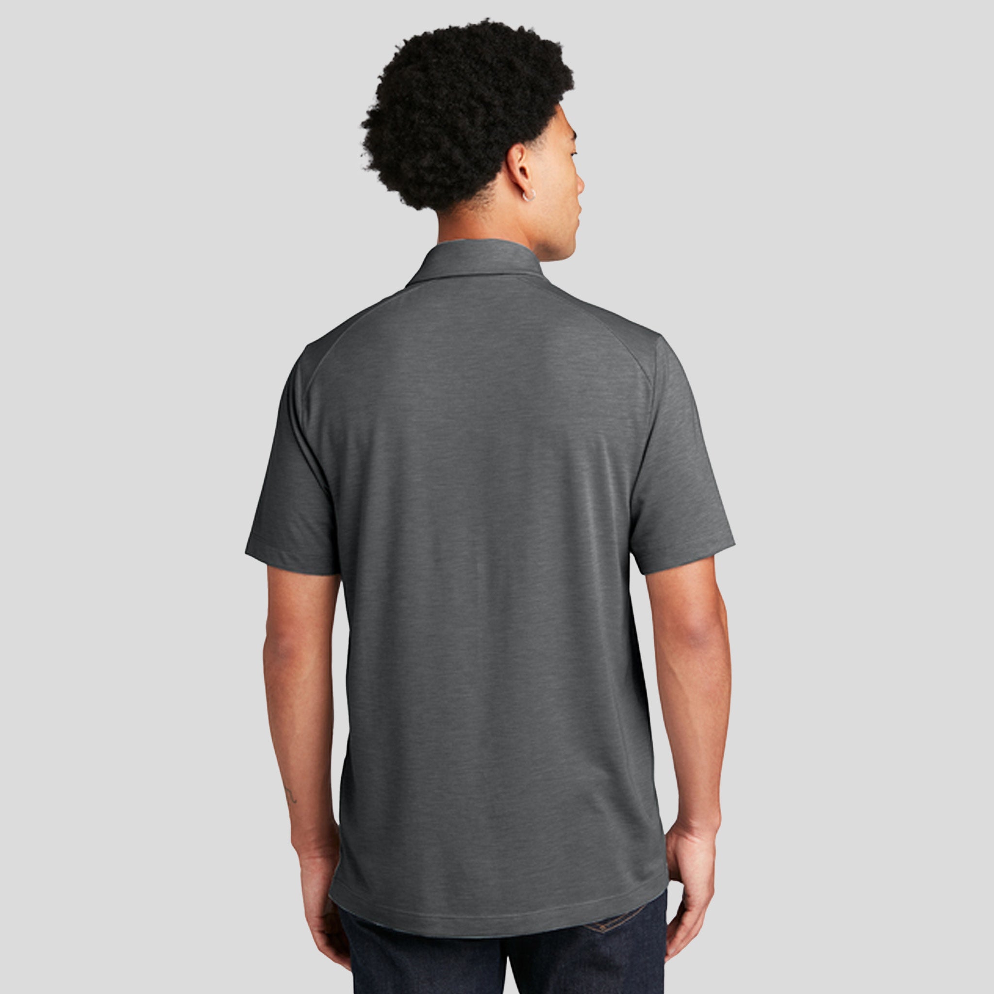 PosiCharge ® Tri-Blend Wicking Polo | Dark Grey Heather