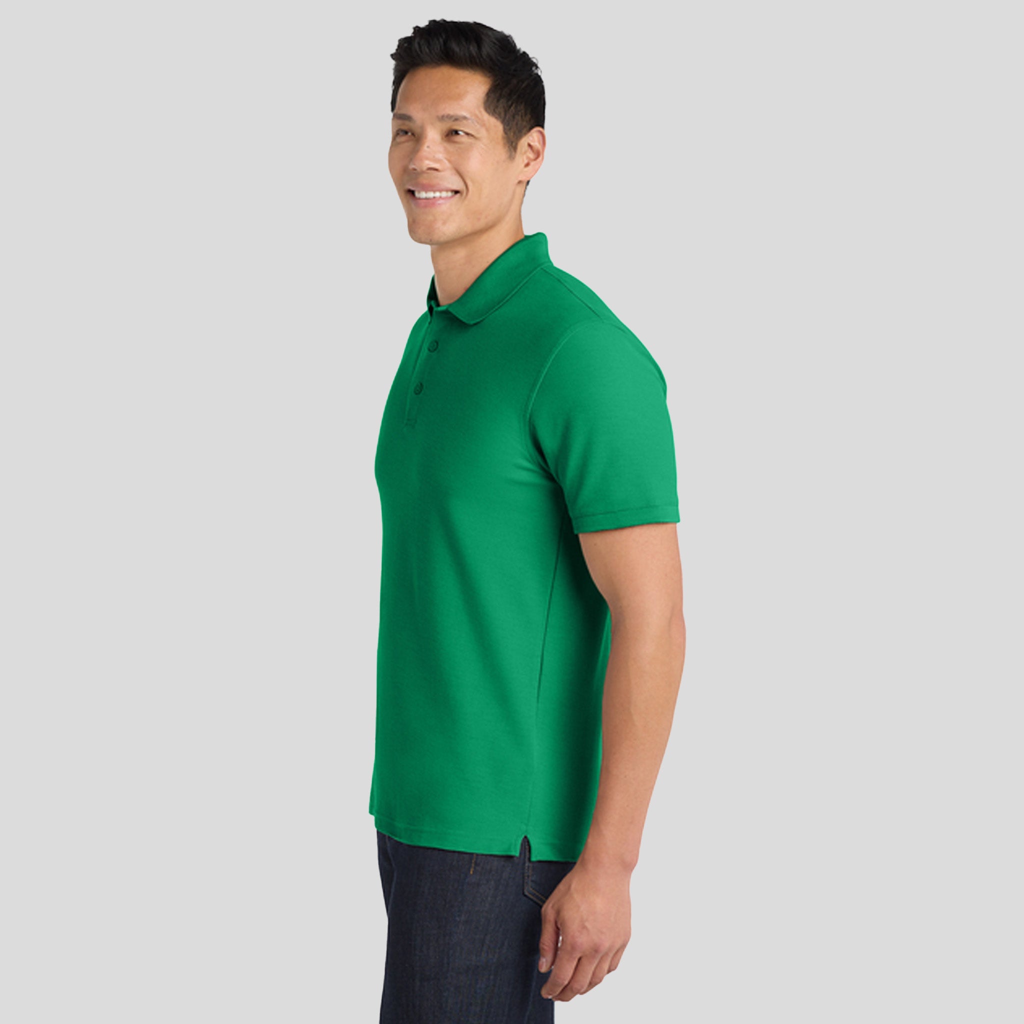 Men's Core Classic Pique Polo | Bright Kelly Green