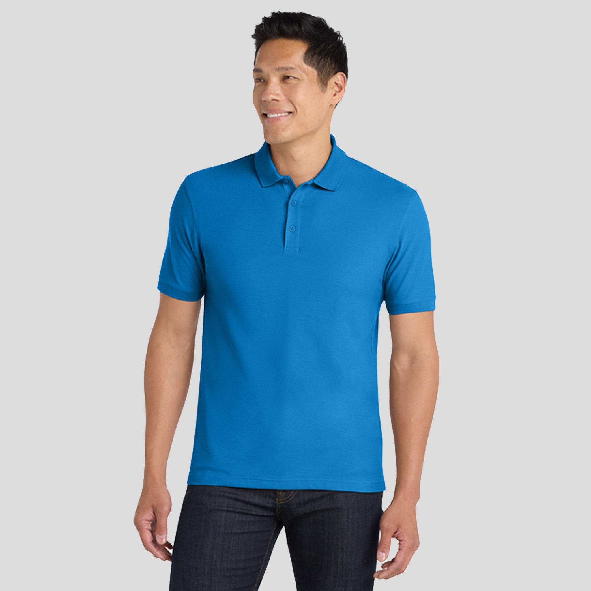 Men's Core Classic Pique Polo | Coastal Blue
