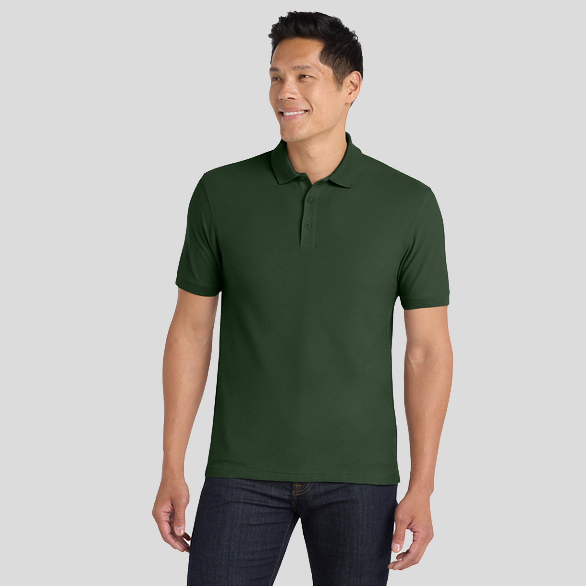 Men's Core Classic Pique Polo | Deep Forest Green