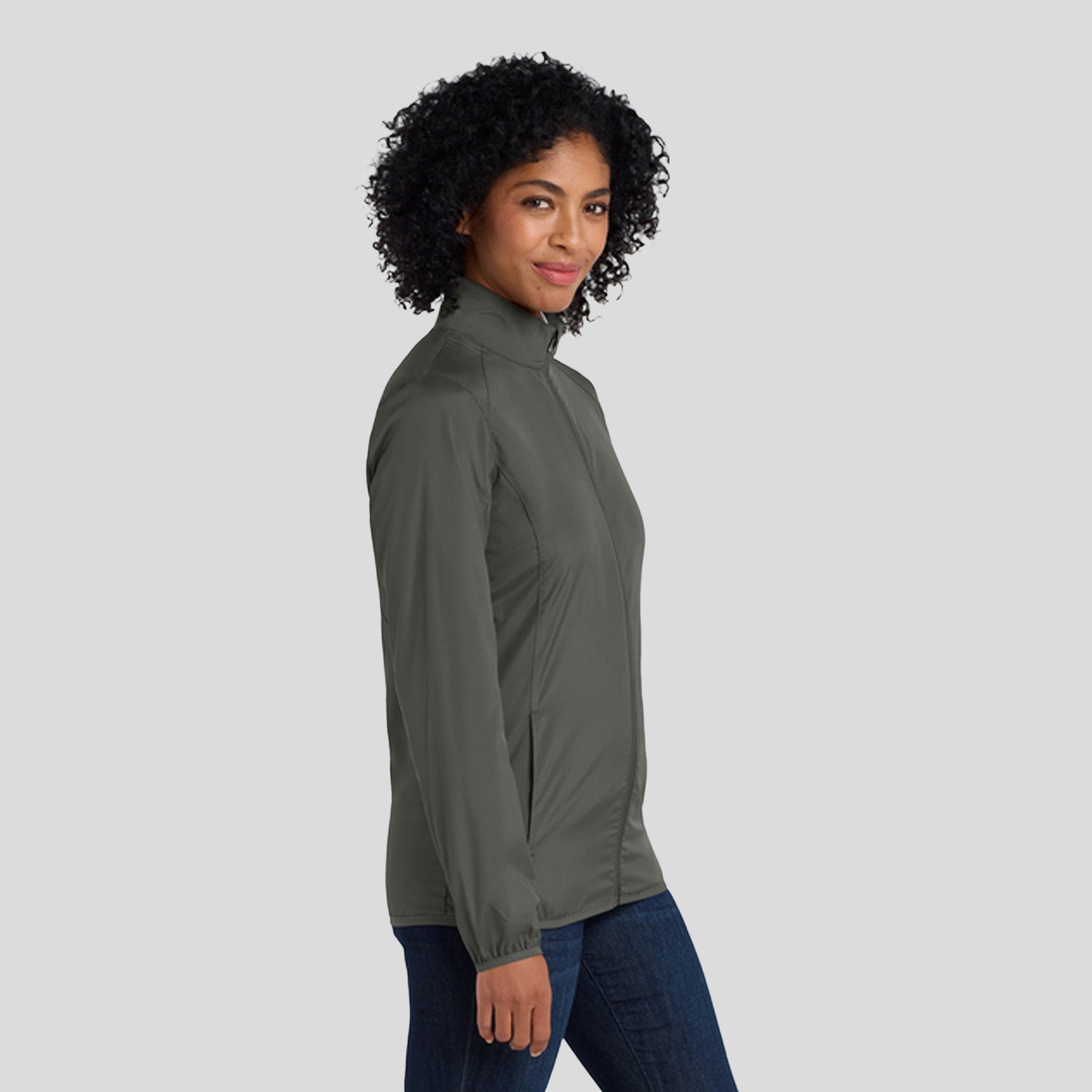 Women's Zephyr Full-Zip Jacket | Grey Steel