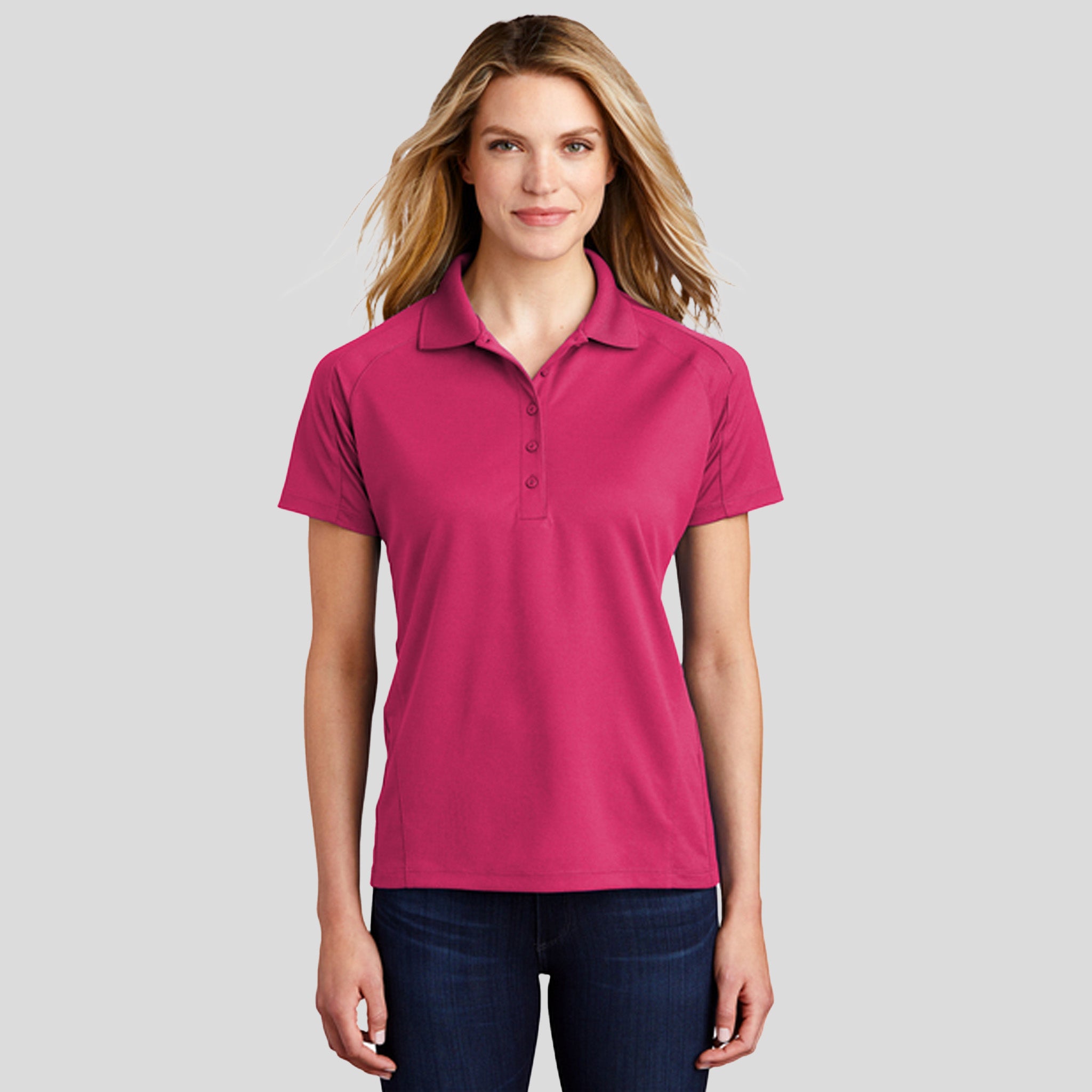 Women's Dri-Meshยฎ Pro Polo | Pink Raspberry
