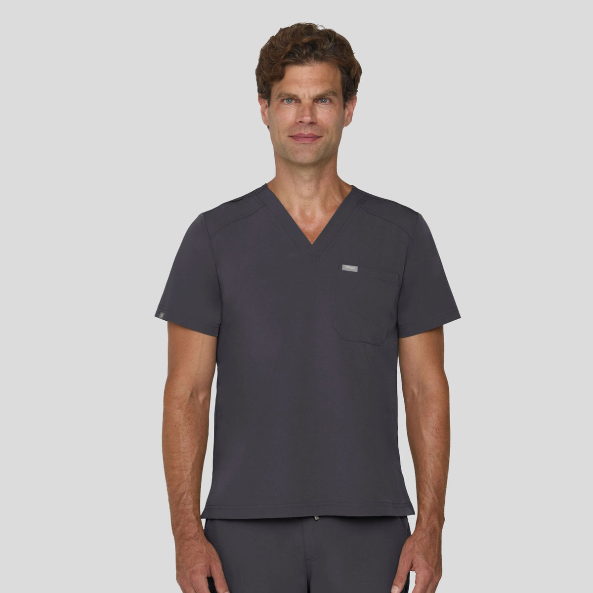 Tempo Men's 1 Pocket V-Neck Top | Pewter