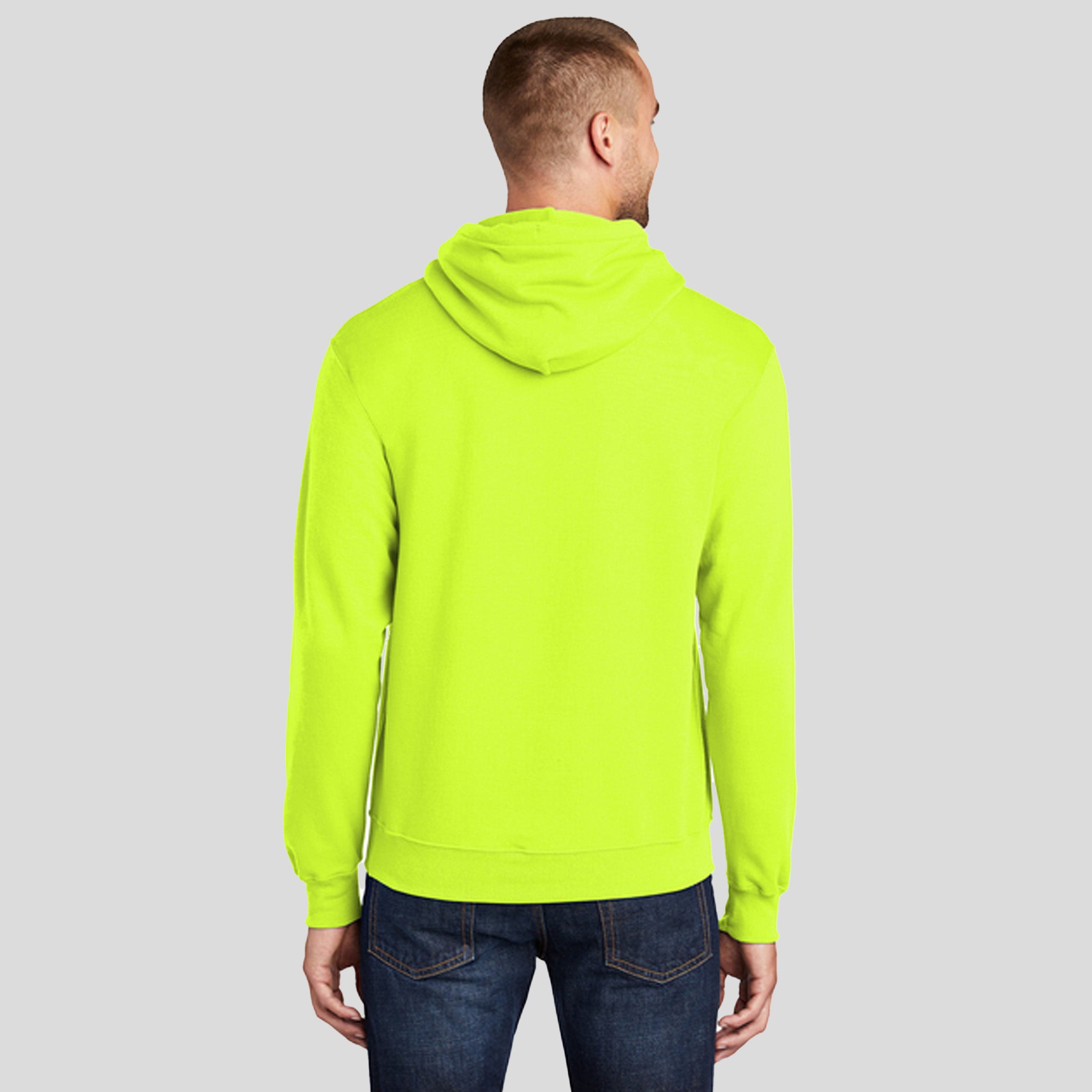 Tall Core Fleece Pullover Hooded Sweatshirt | Safety Green
