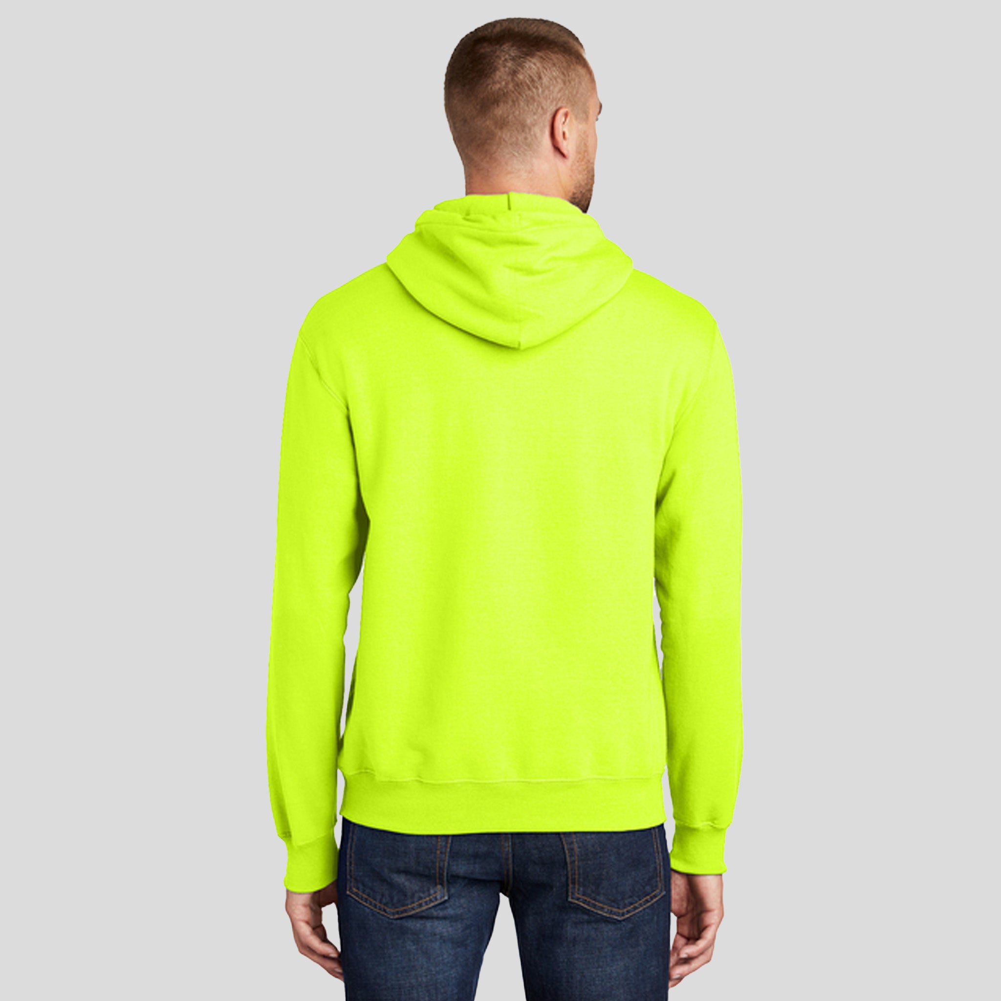 Core Fleece Pullover Hooded Sweatshirt | Safety Green