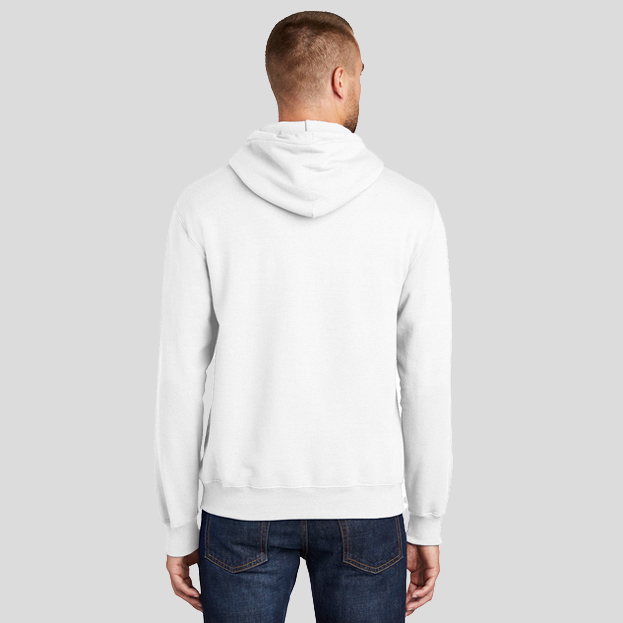 Core Fleece Pullover Hooded Sweatshirt | White