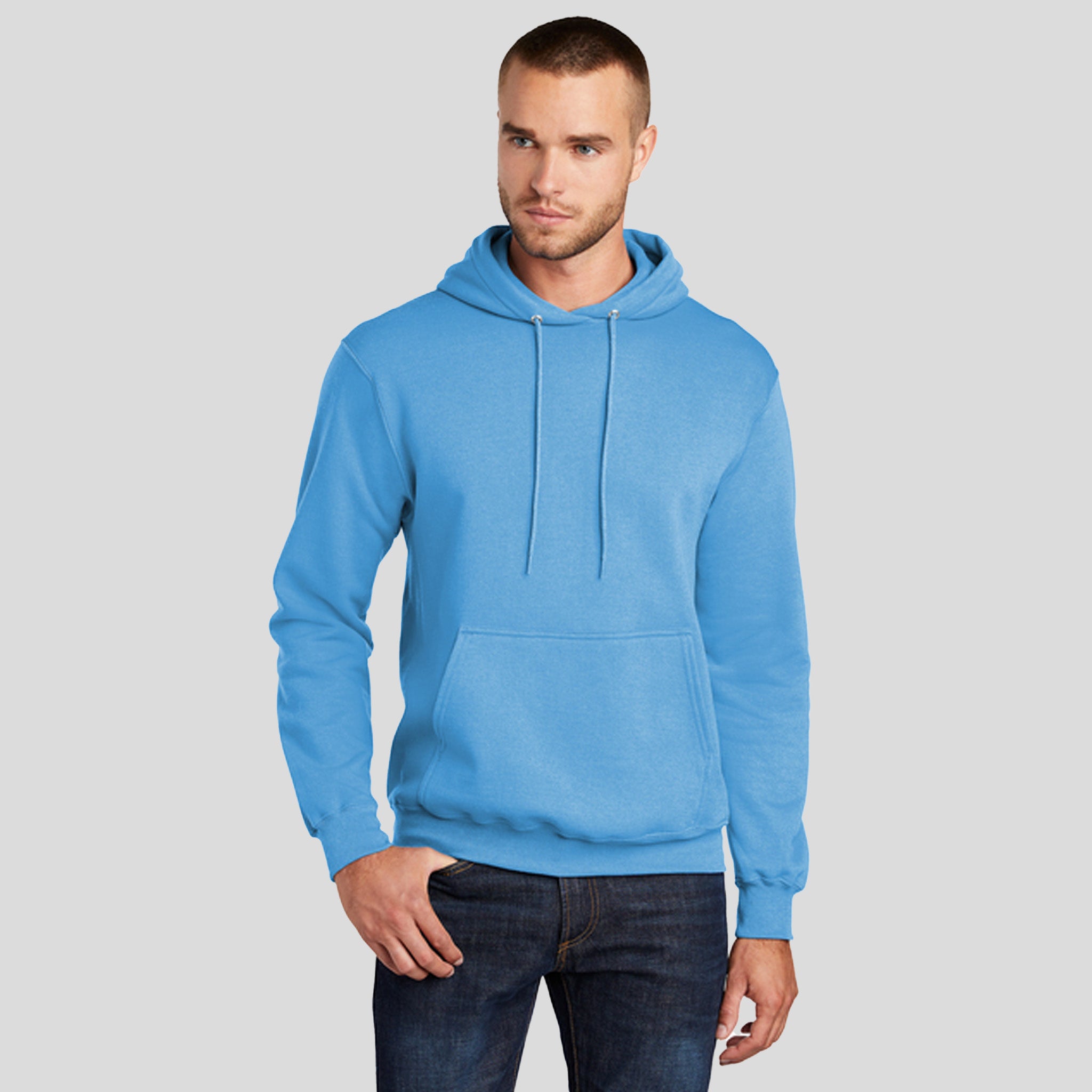 Core Fleece Pullover Hooded Sweatshirt | Aquatic Blue