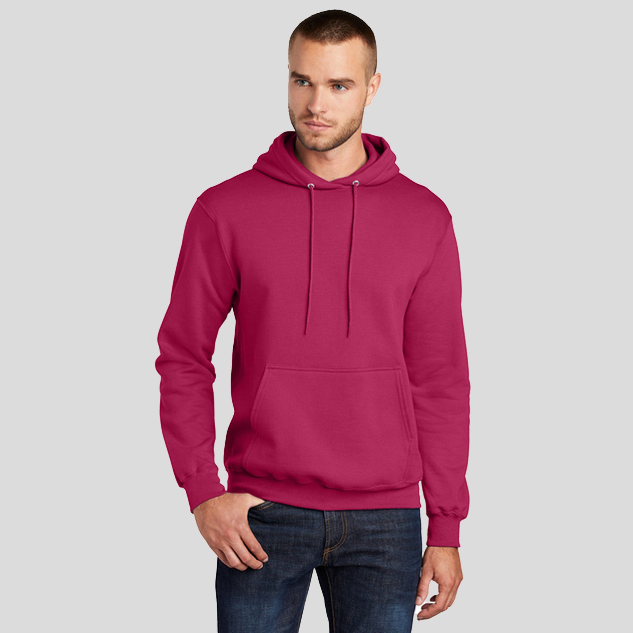 Core Fleece Pullover Hooded Sweatshirt | Flush Pink
