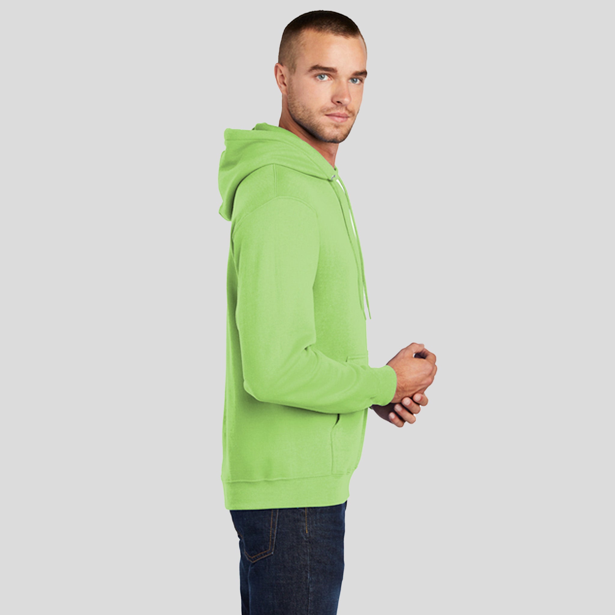 Core Fleece Pullover Hooded Sweatshirt | Lime