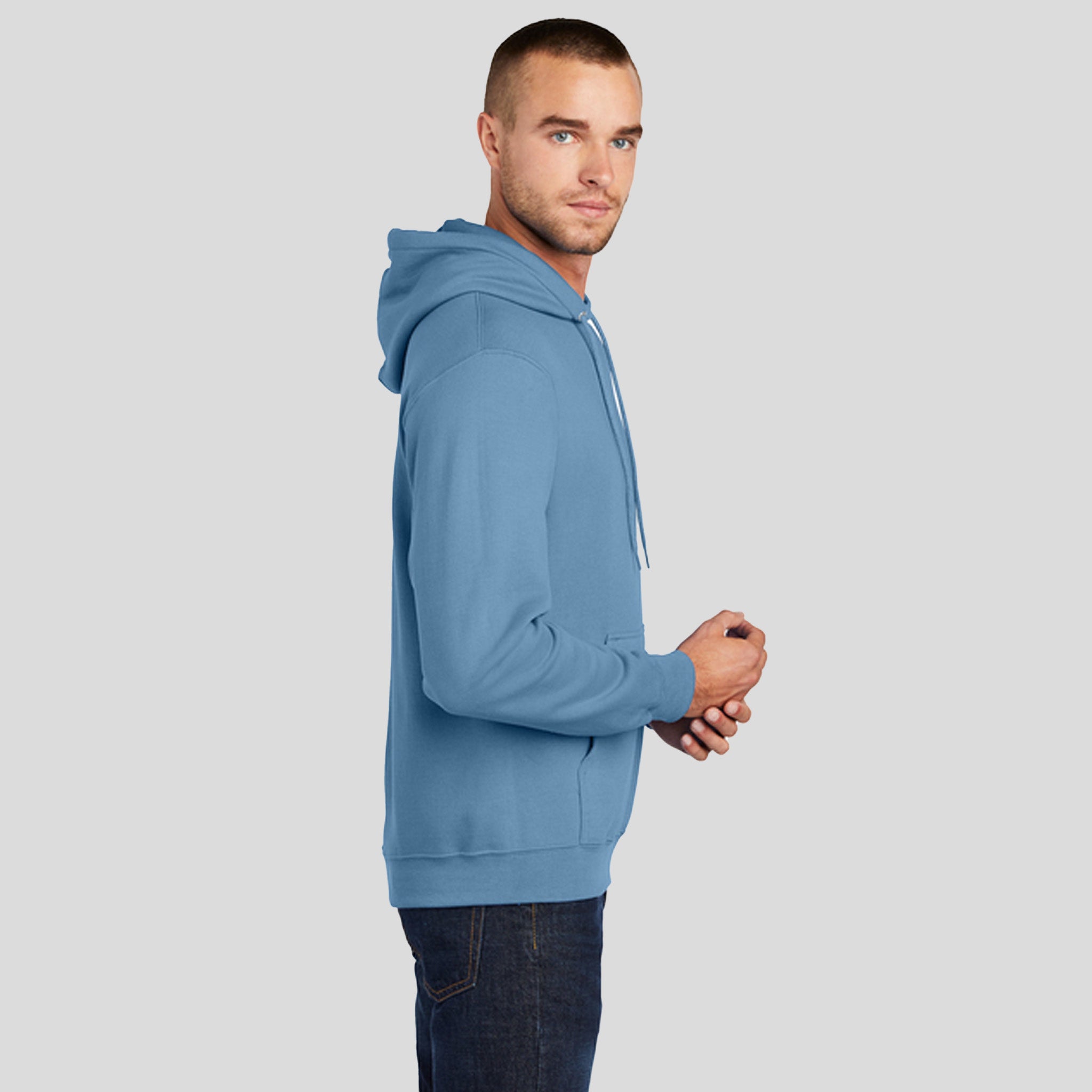 Core Fleece Pullover Hooded Sweatshirt | Tundra Blue