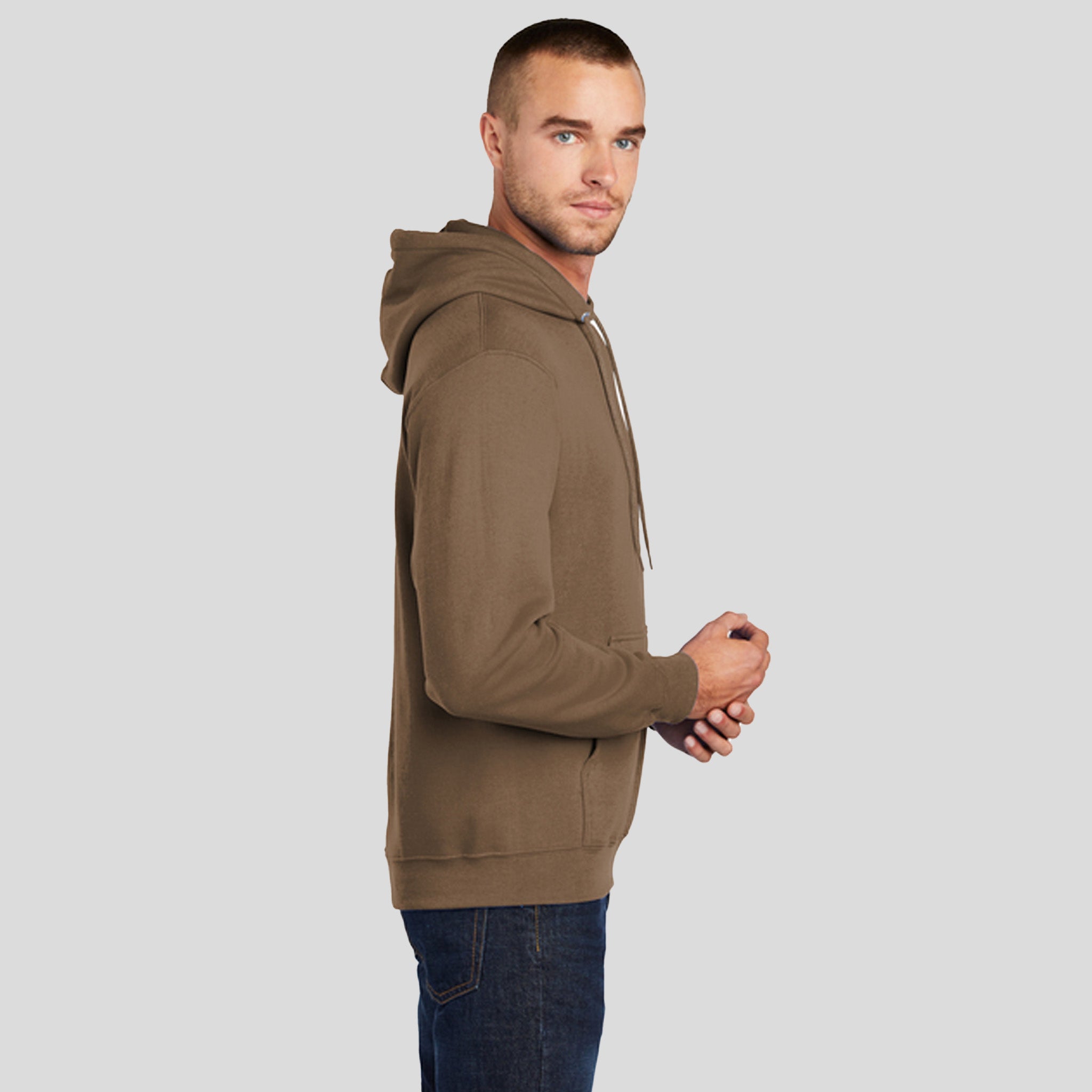 Core Fleece Pullover Hooded Sweatshirt | Woodland Brown