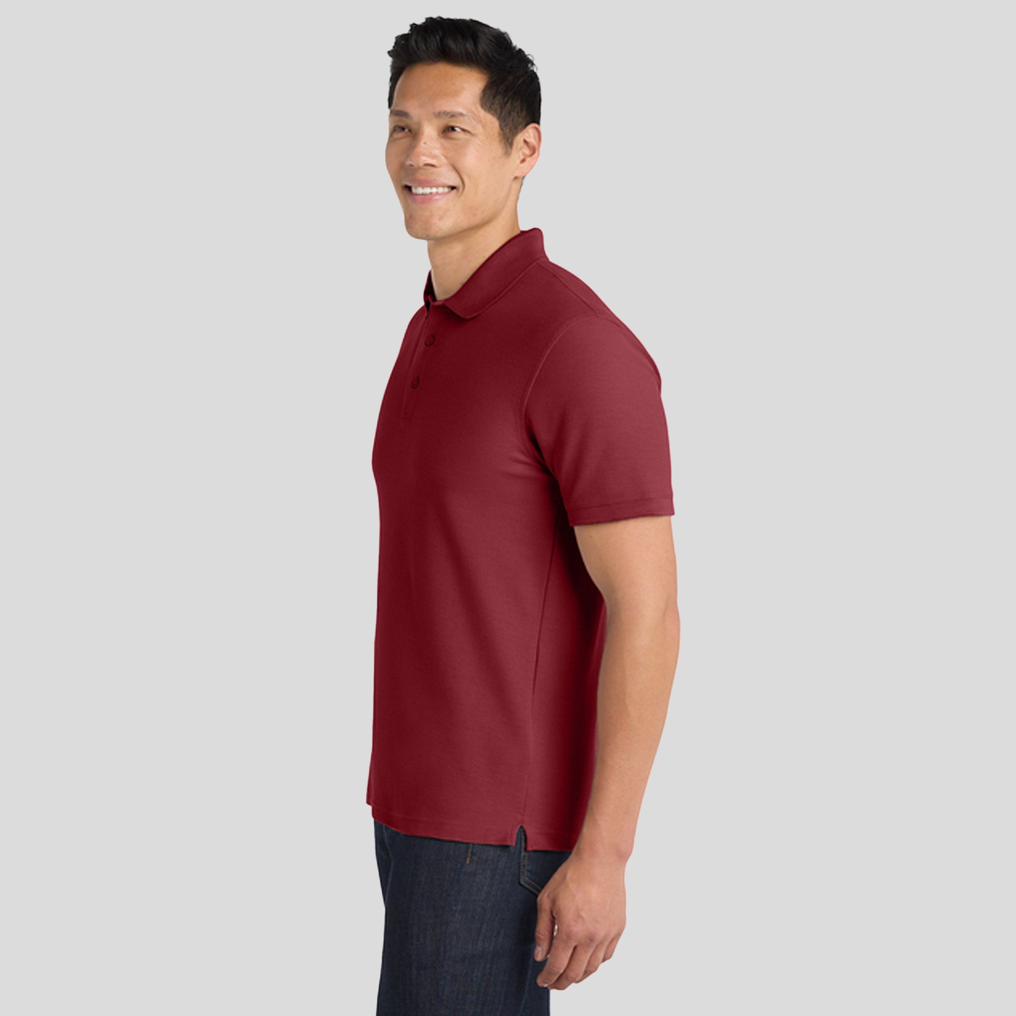 Men's Core Classic Pique Polo | Burgundy